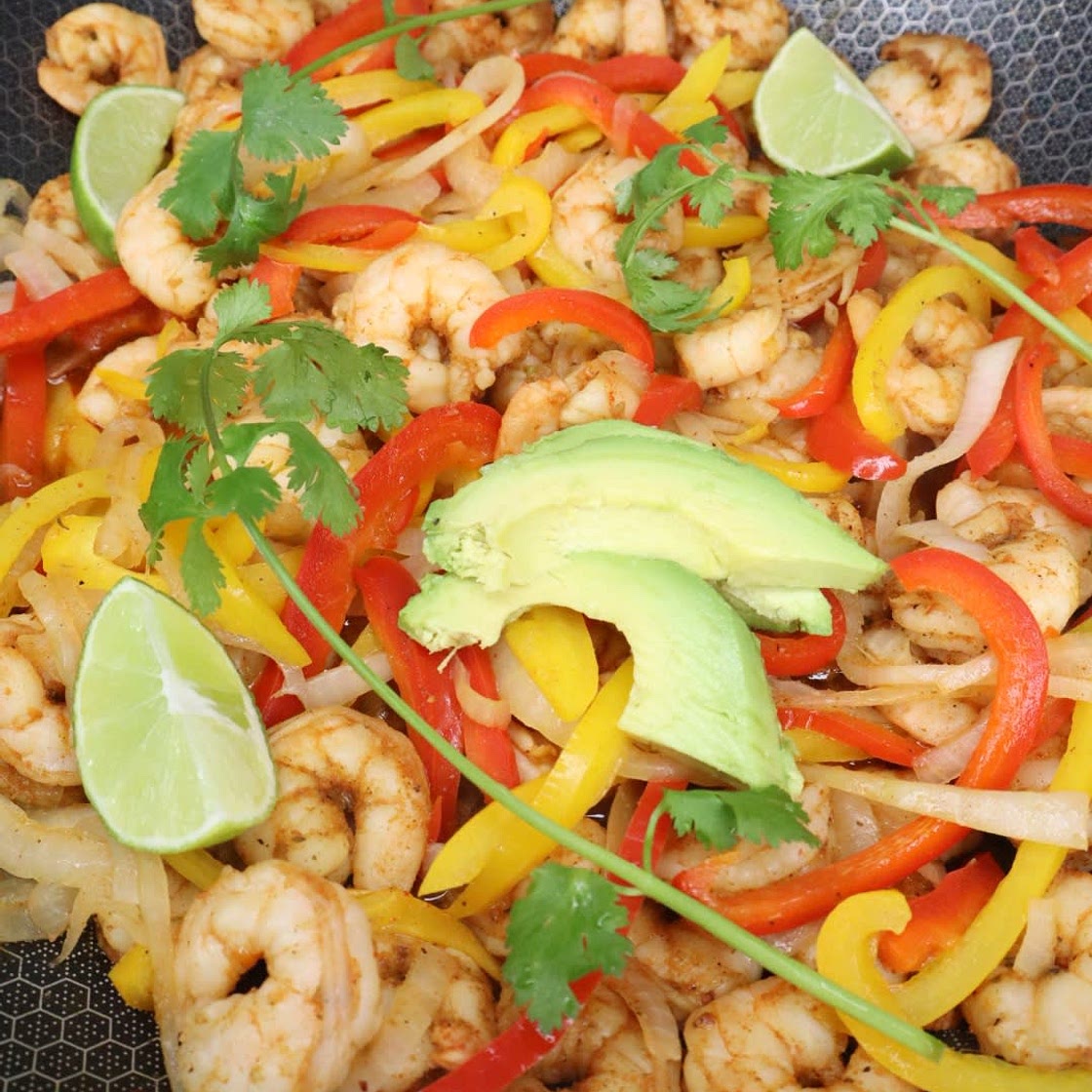 Easy & Healthy Shrimp Fajitas