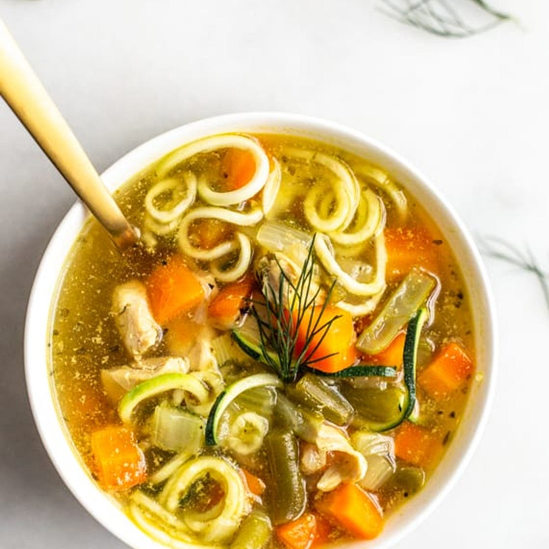 Quick & Easy Instant Pot Chicken Zoodle Soup