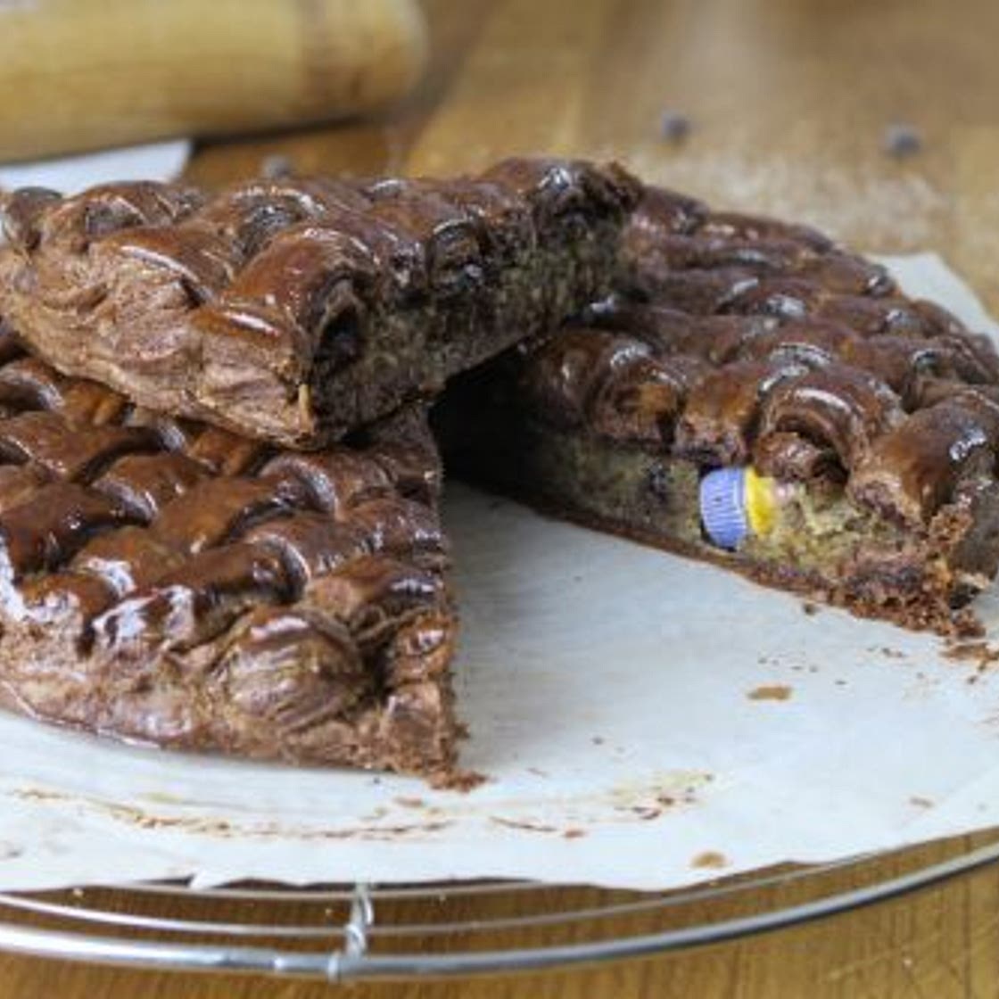 Galette des rois tressée au chocolat