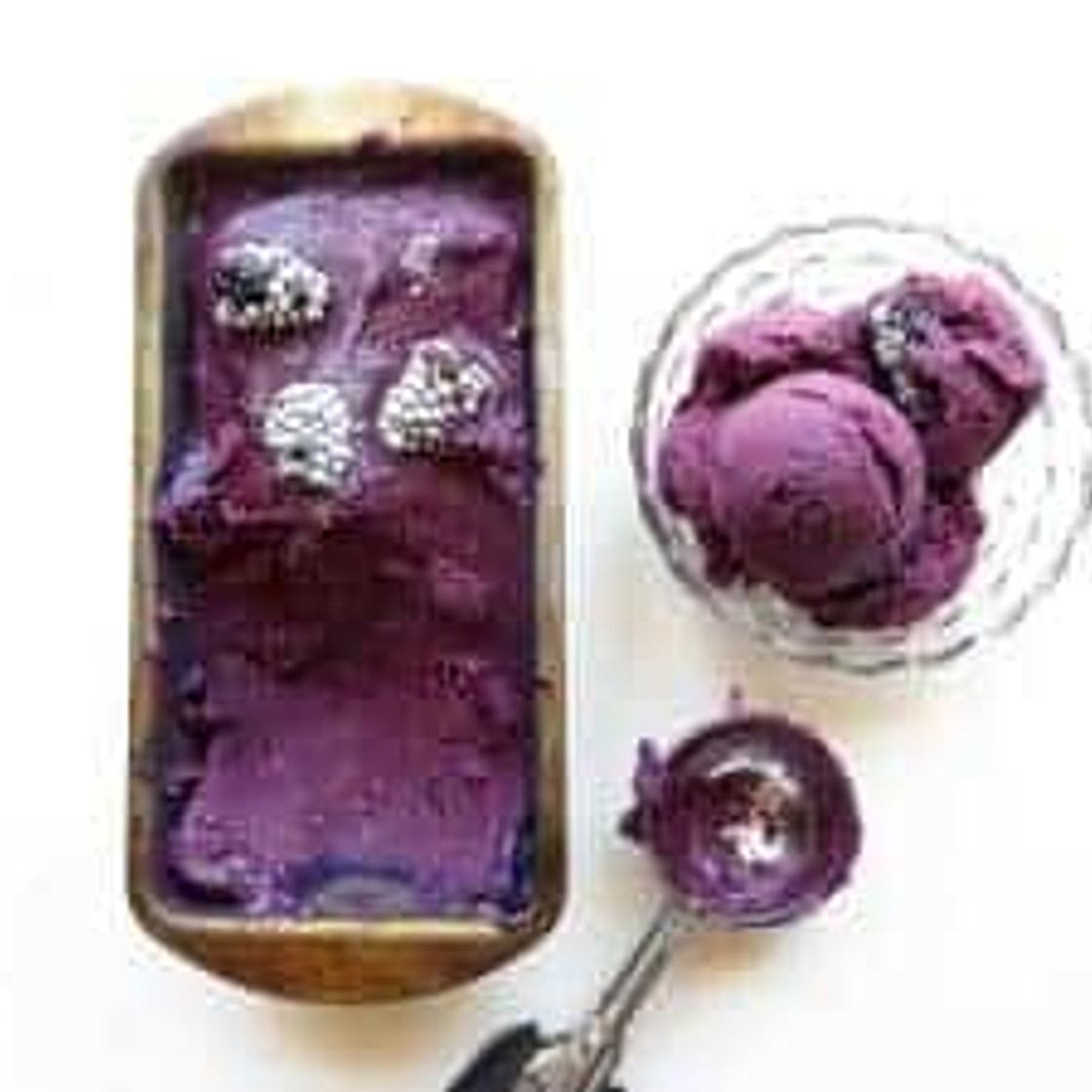 Banana Blackberry Ice Cream