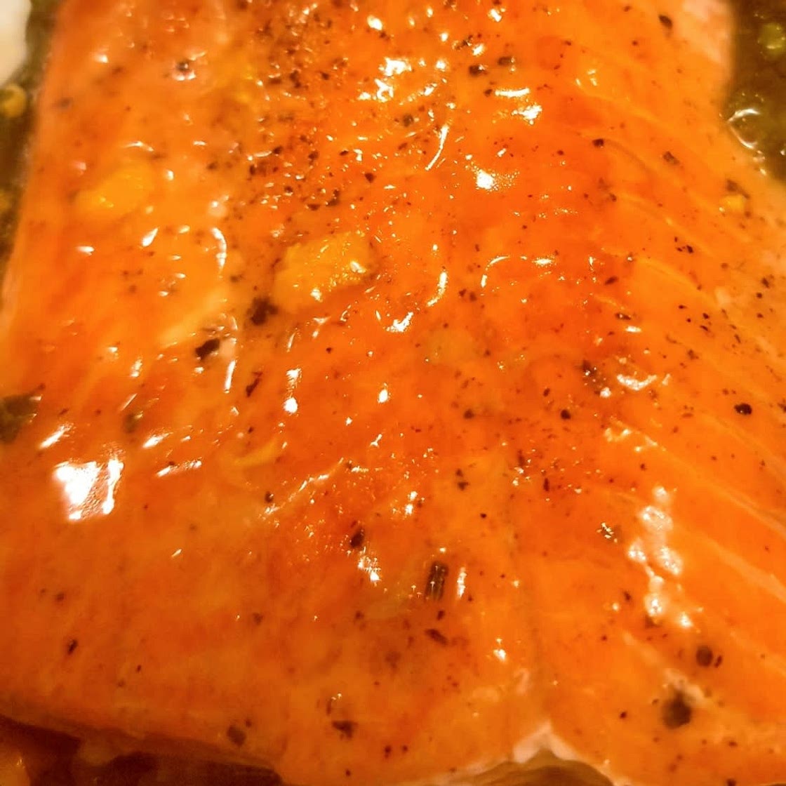 Orange-Rosemary Glazed Salmon