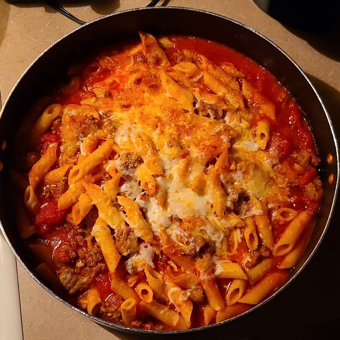 Cheesy Baked Pasta With Sausage and Ricotta