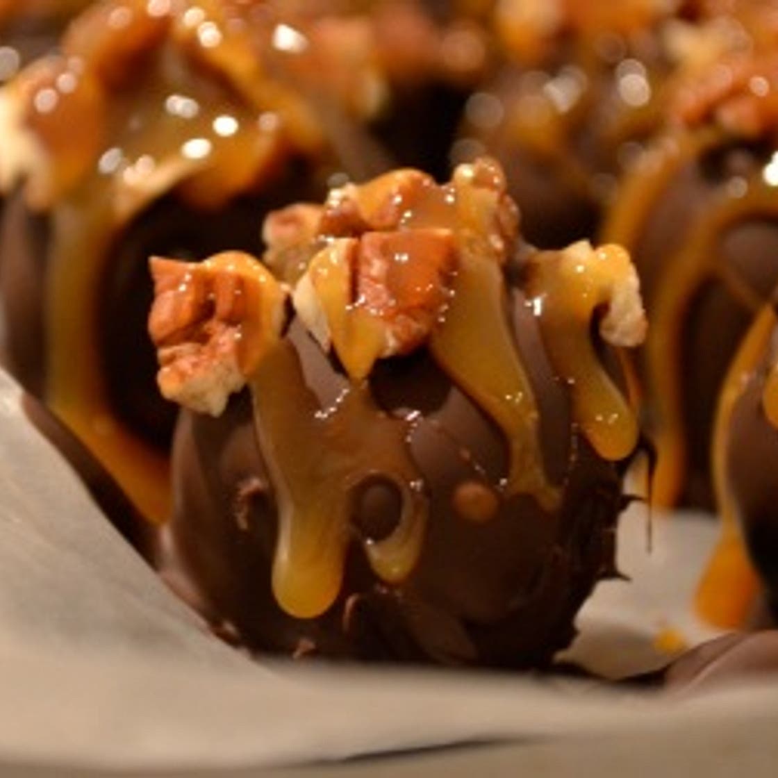 Turtle Cheesecake Truffles and my One Year Blogiversary Giveaway!