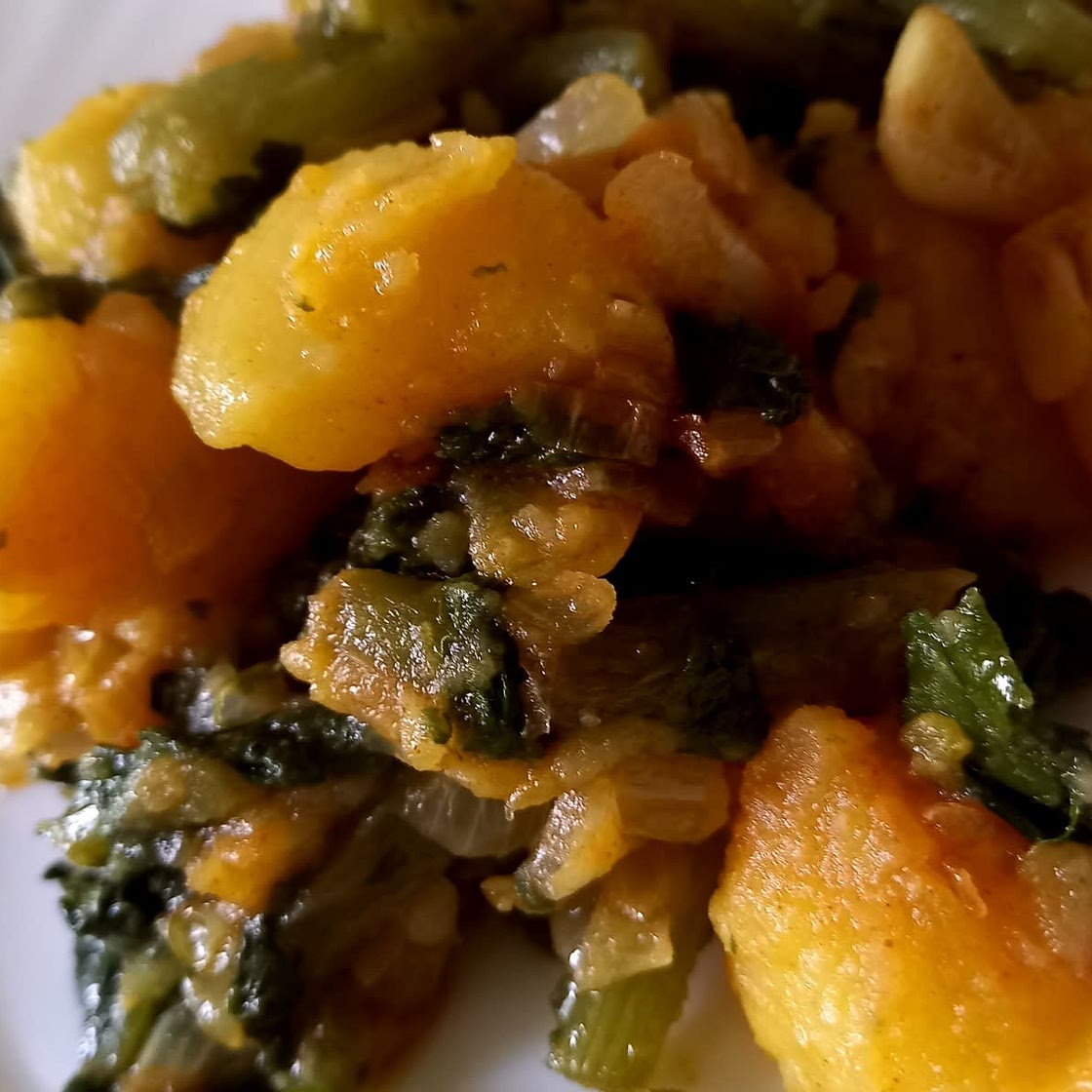 Acelgas rehogadas con patatas