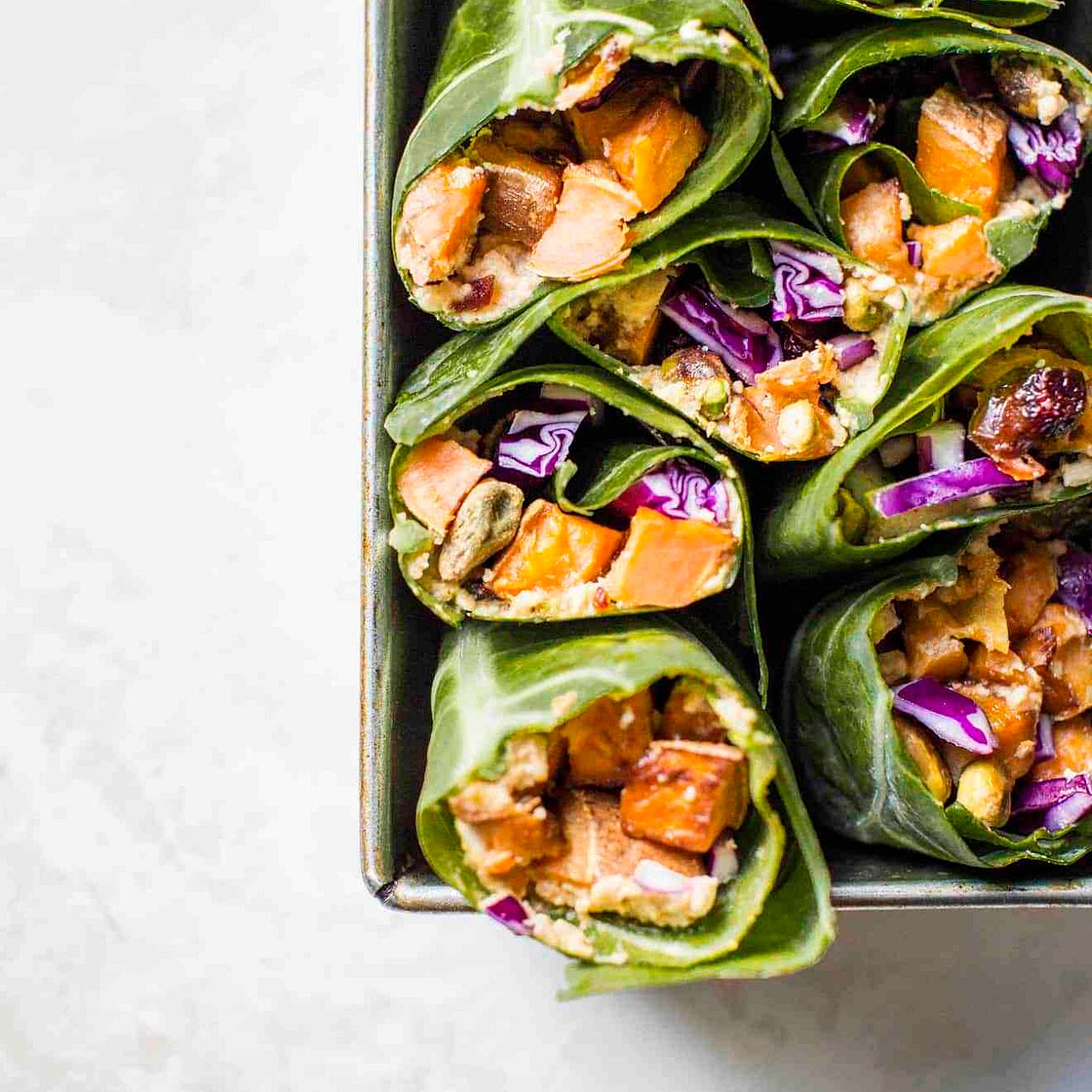 Collard Green Veggie Wrap + Spicy Aioli