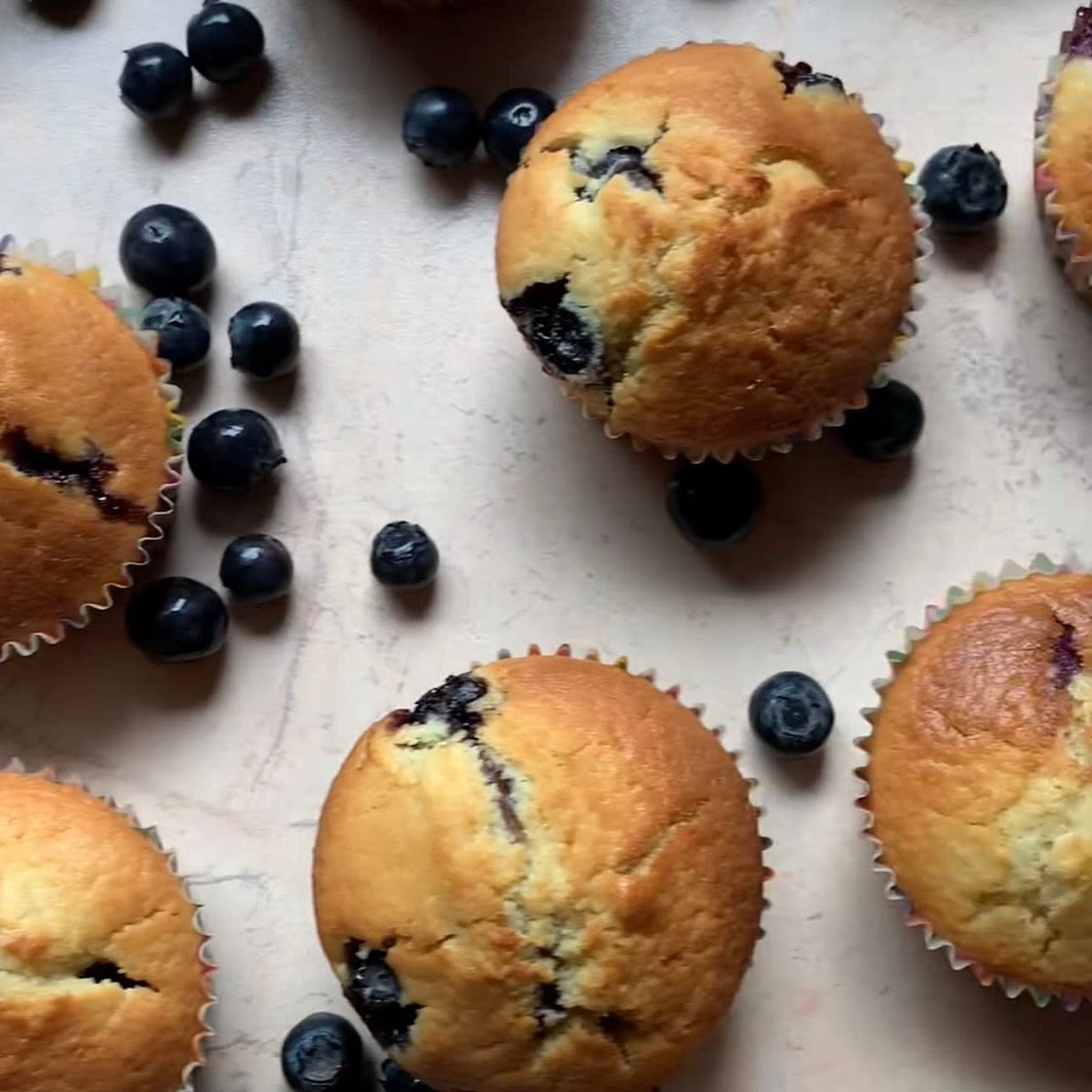 Muffins aux myrtilles