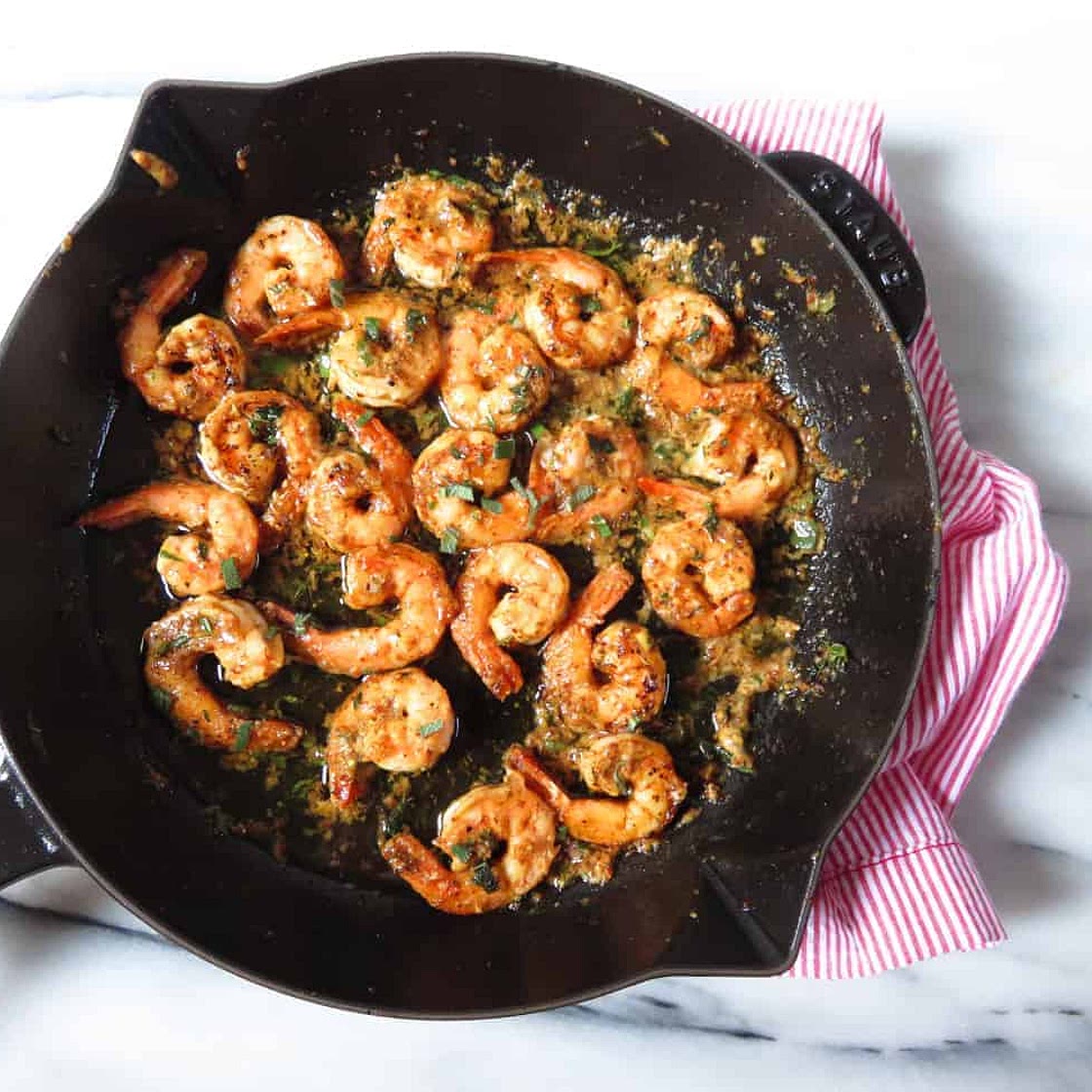 Mustard + Herb Shrimp