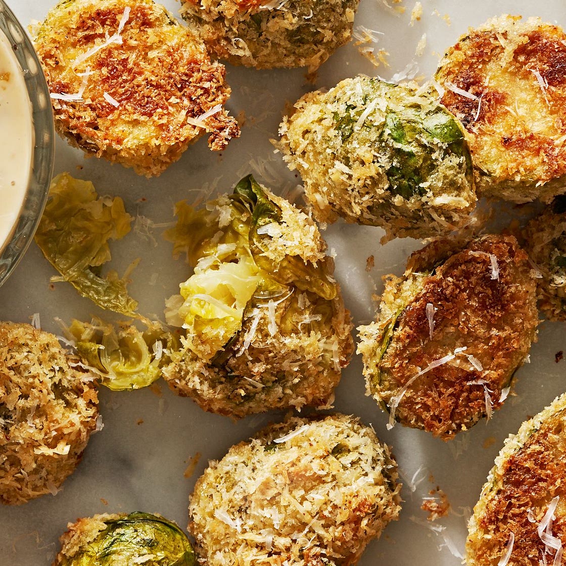 Parmesan Crusted Brussels Sprouts