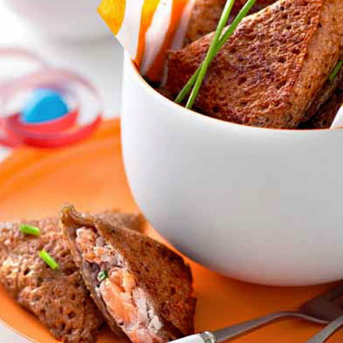 Galette au blé noir, saumon et oseille façon samoussa