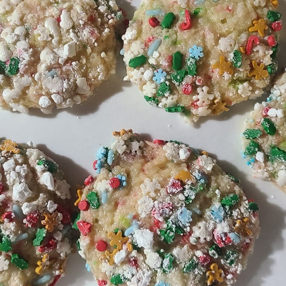 Christmas Gooey Butter Cookies