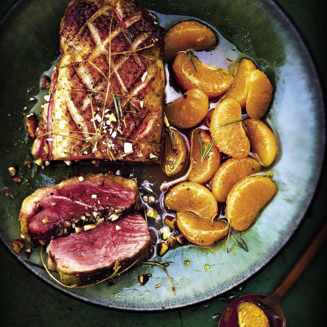 Magrets de canard aux amandes et clémentines