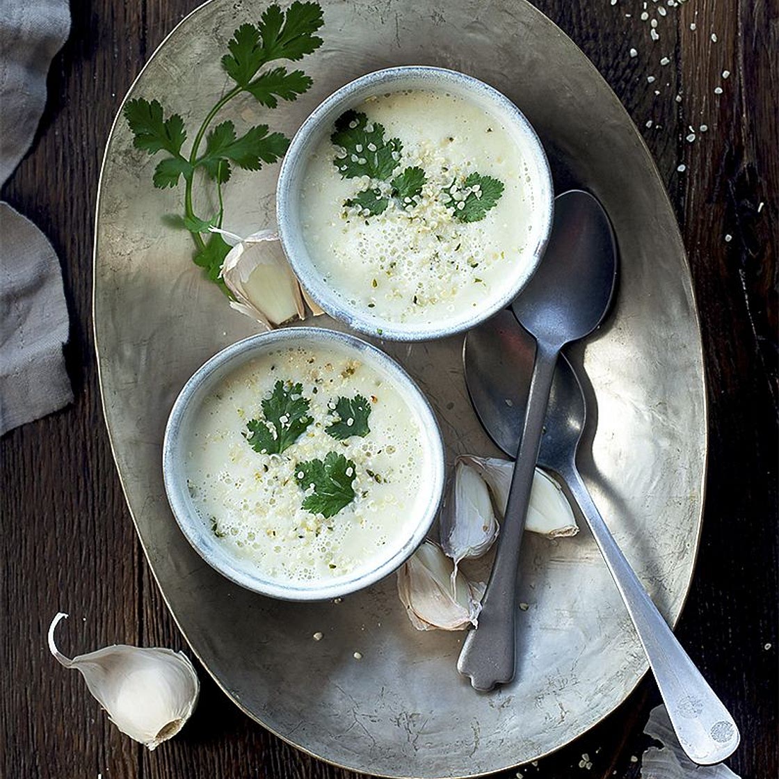 Soupe détox à l’ail et au fenouil