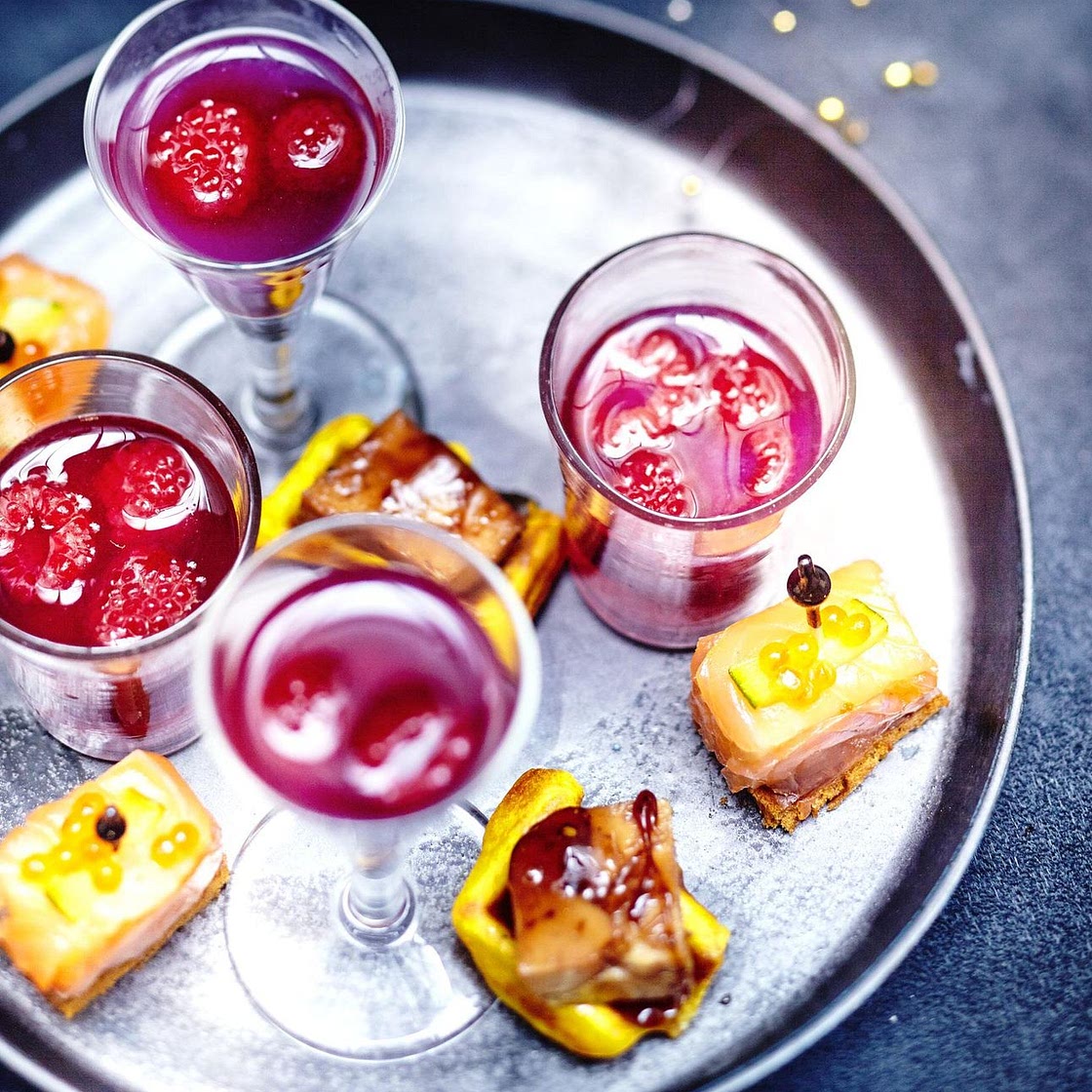 Bouchées poire-saumon