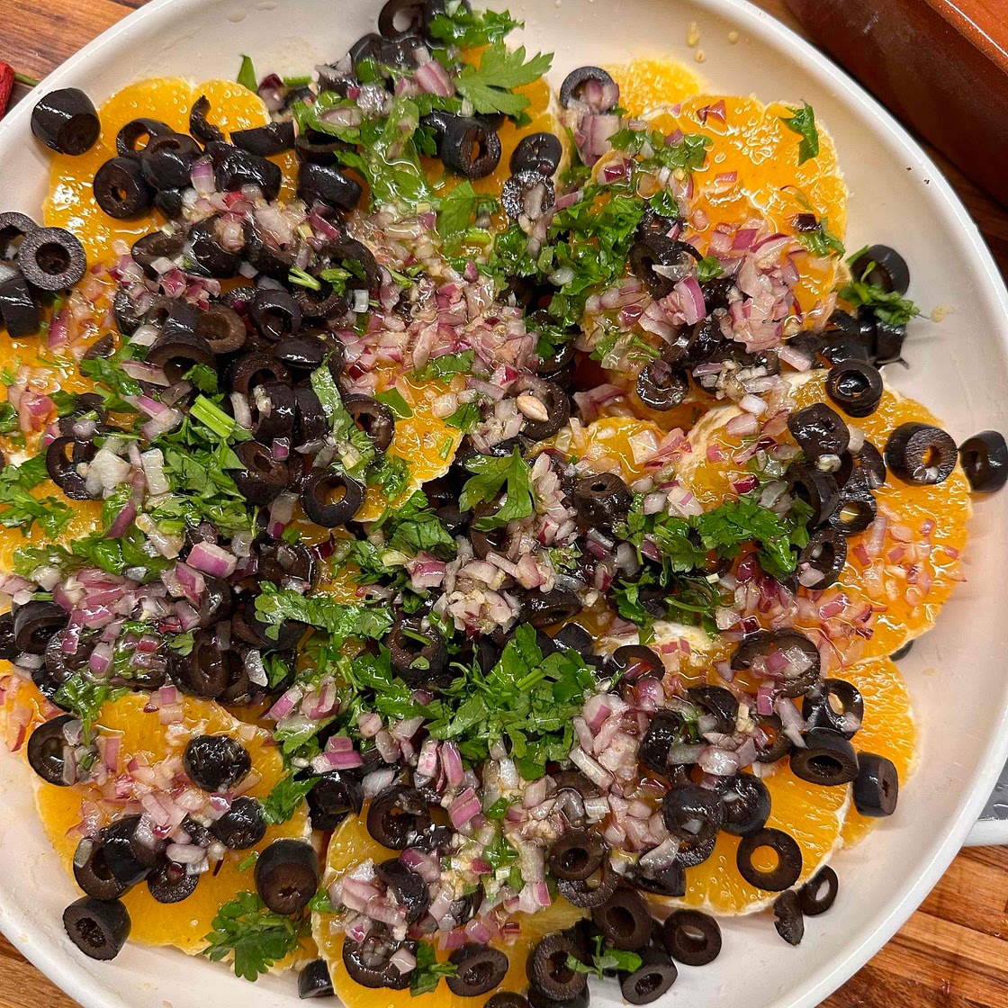 Orange and olive salad 