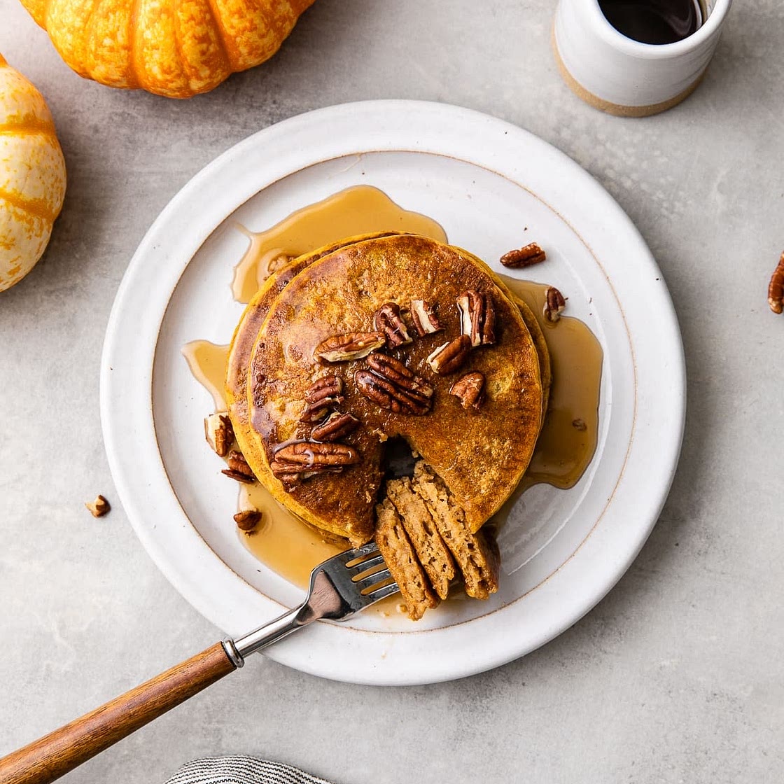 Pumpkin Pancakes (VG) (GF)