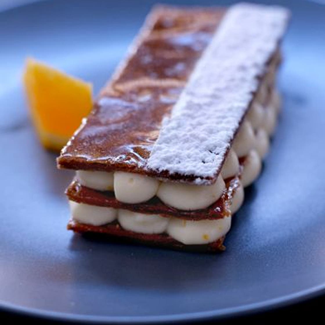 Millefeuille caramélisé à l’écorce d’orange