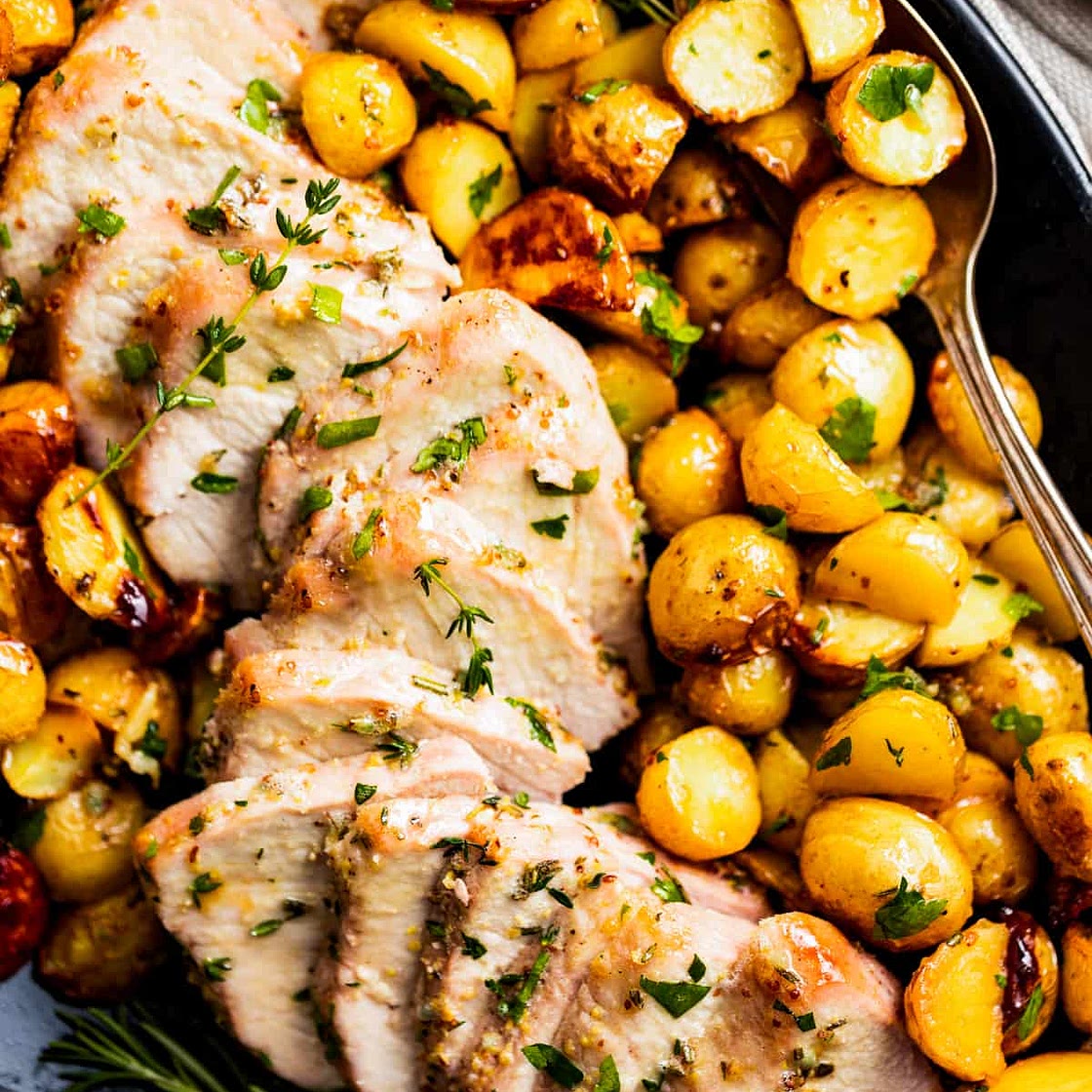 Honey Garlic Roast Pork Tenderloin
