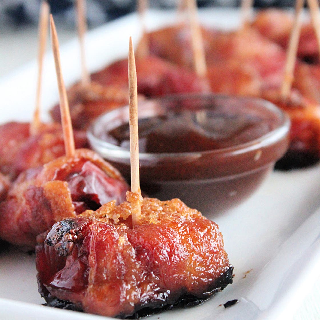 Bacon Wrapped Kielbasa Bites