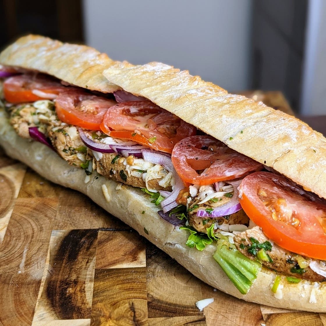 Gunpowder Chicken and Paneer Sub Sandwich