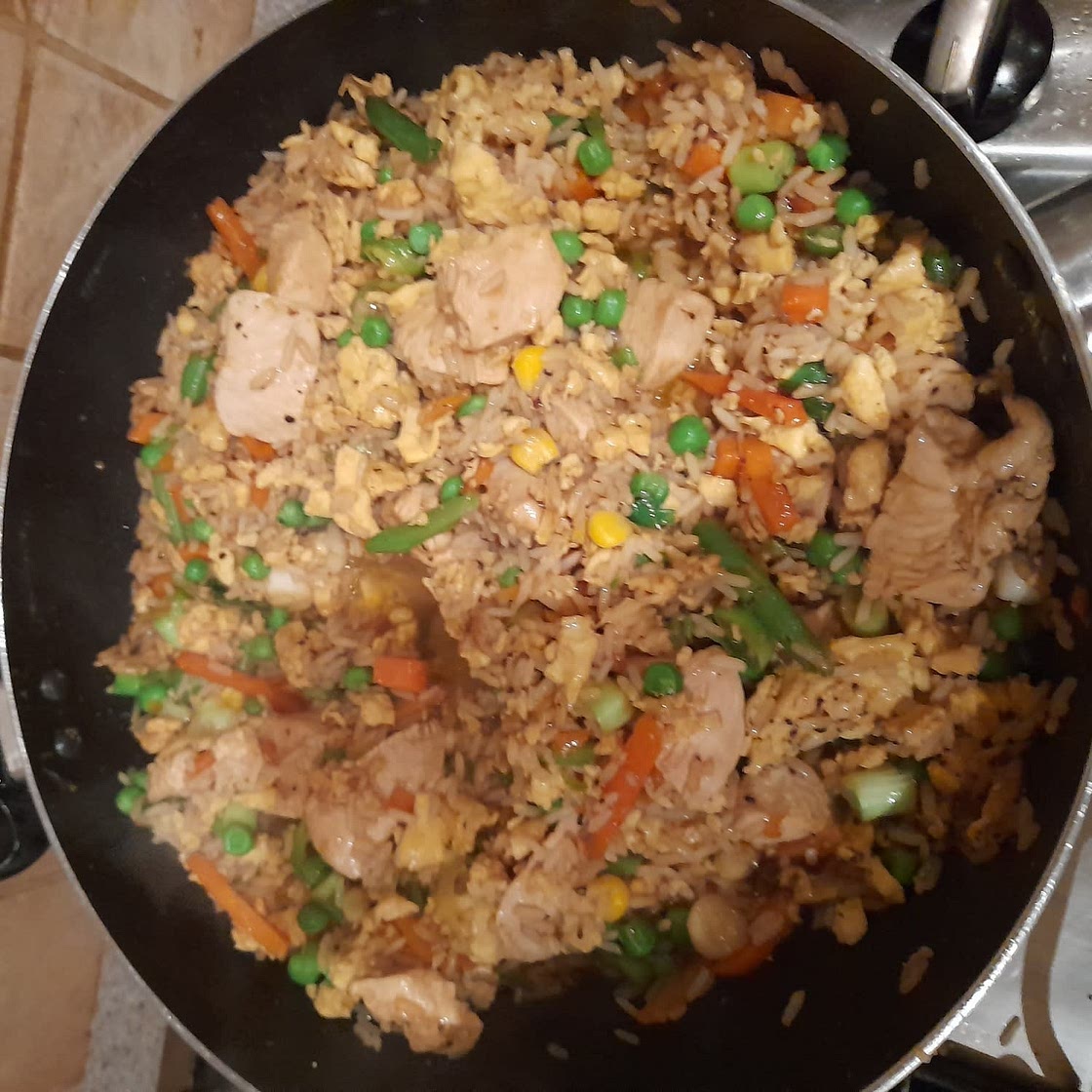 Chinese Chicken Fried Rice Recipe by Tasty
