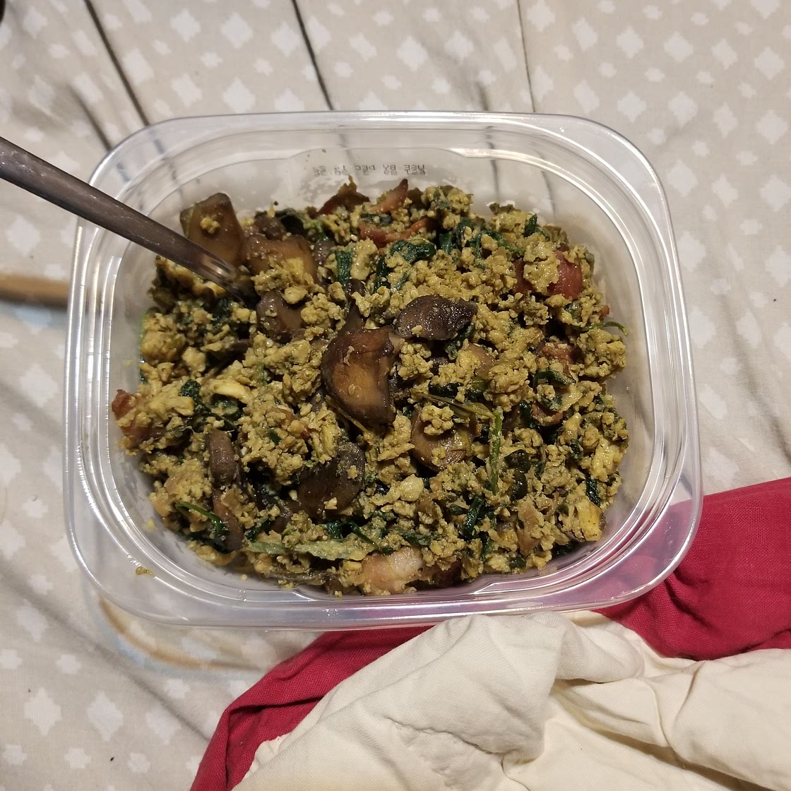 Vegetable scrambled eggs