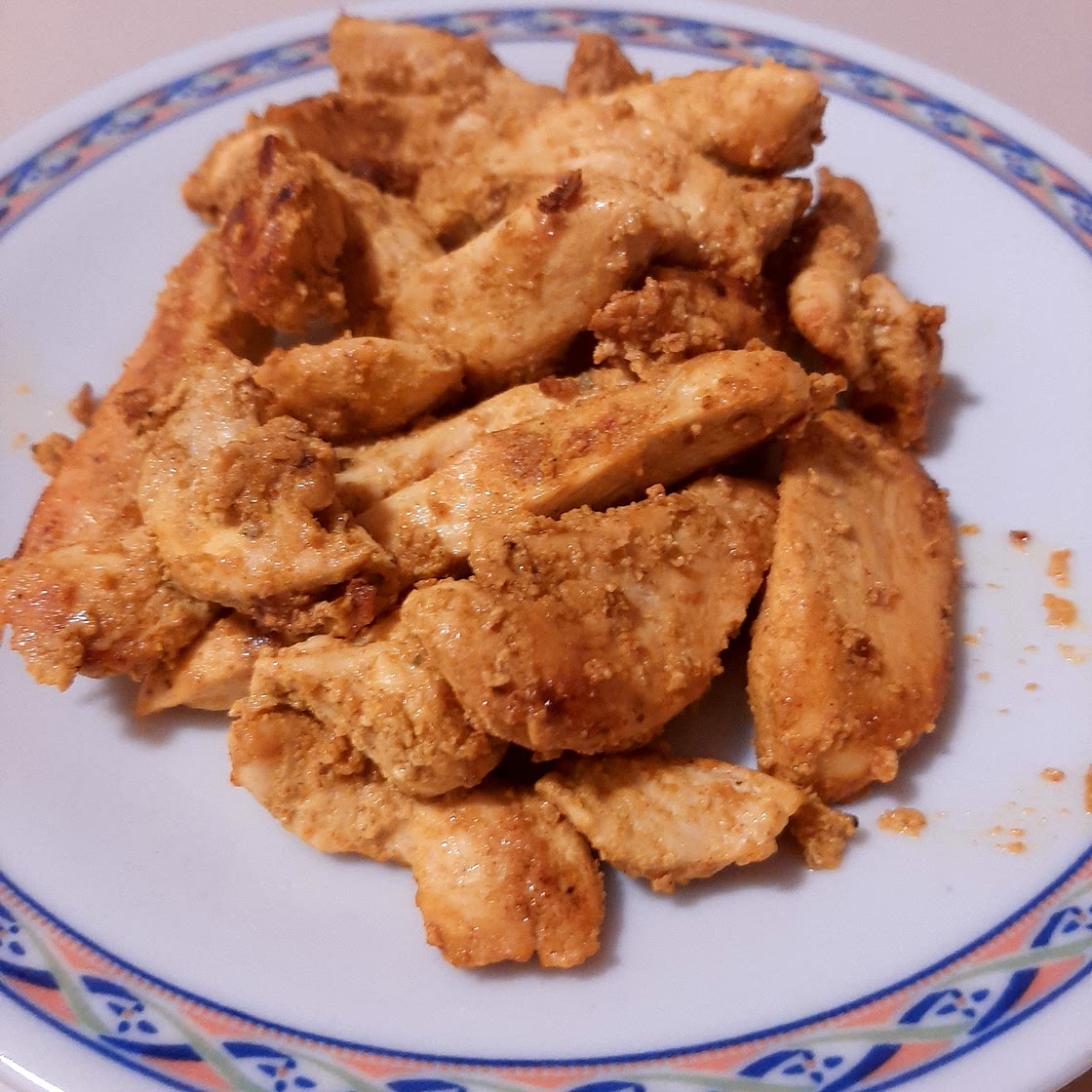 Straccetti di pollo al curry