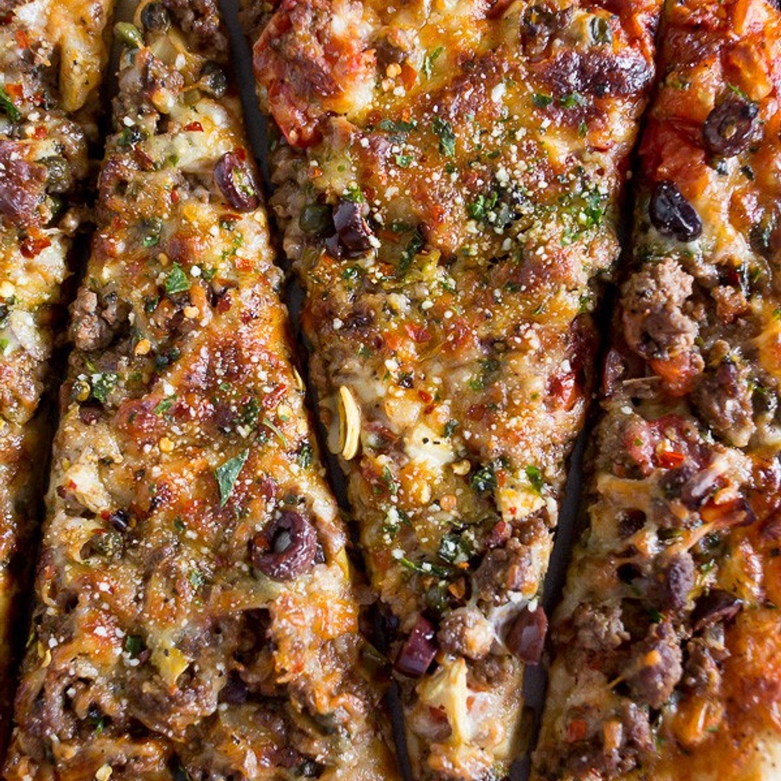 Beef Puttanesca Pizza