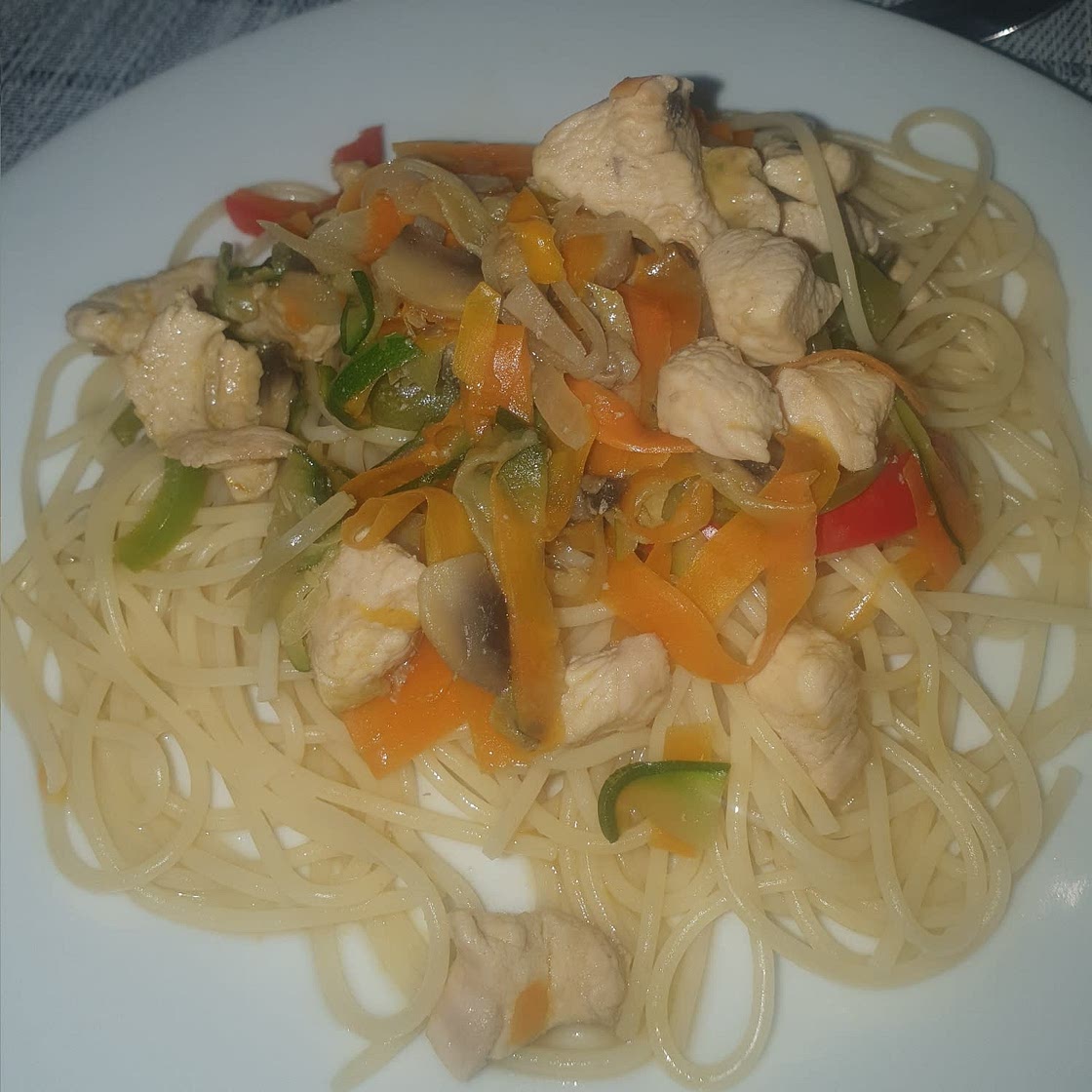 Receta de Salteado de pollo con verduras