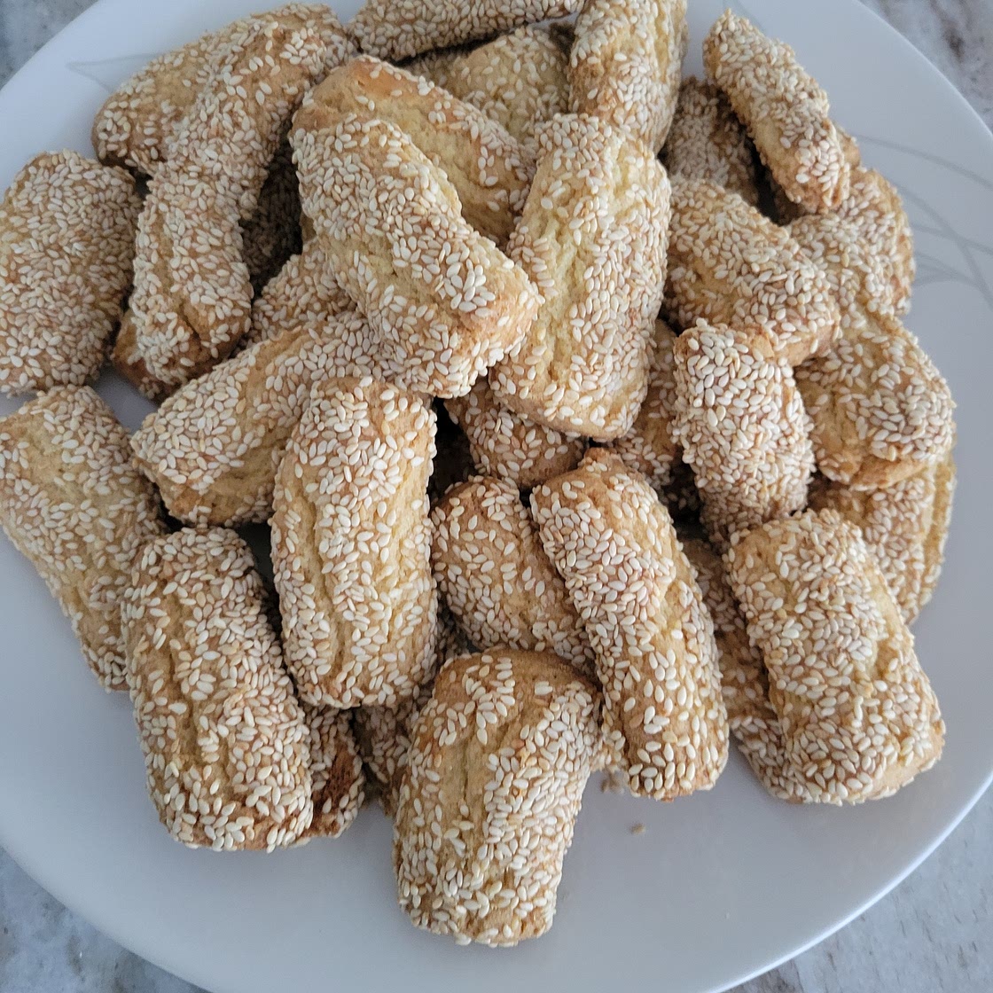 Sesame Cookies - Gloria Aguanno