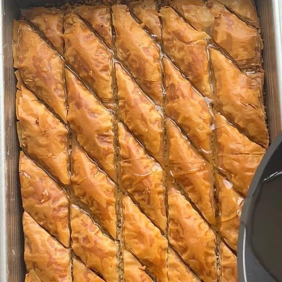 Easy baklava hack for making it at home in less time and effort! 🙌 INGREDIENTS 1 pound box of phyllo 9"x14" sheets, room temperature ¾ cup clarified butter or ghee *For the Simple Syrup 1 cup granulated sugar ¾ cup water 1 tablespoon lemon juice 1 tablesp