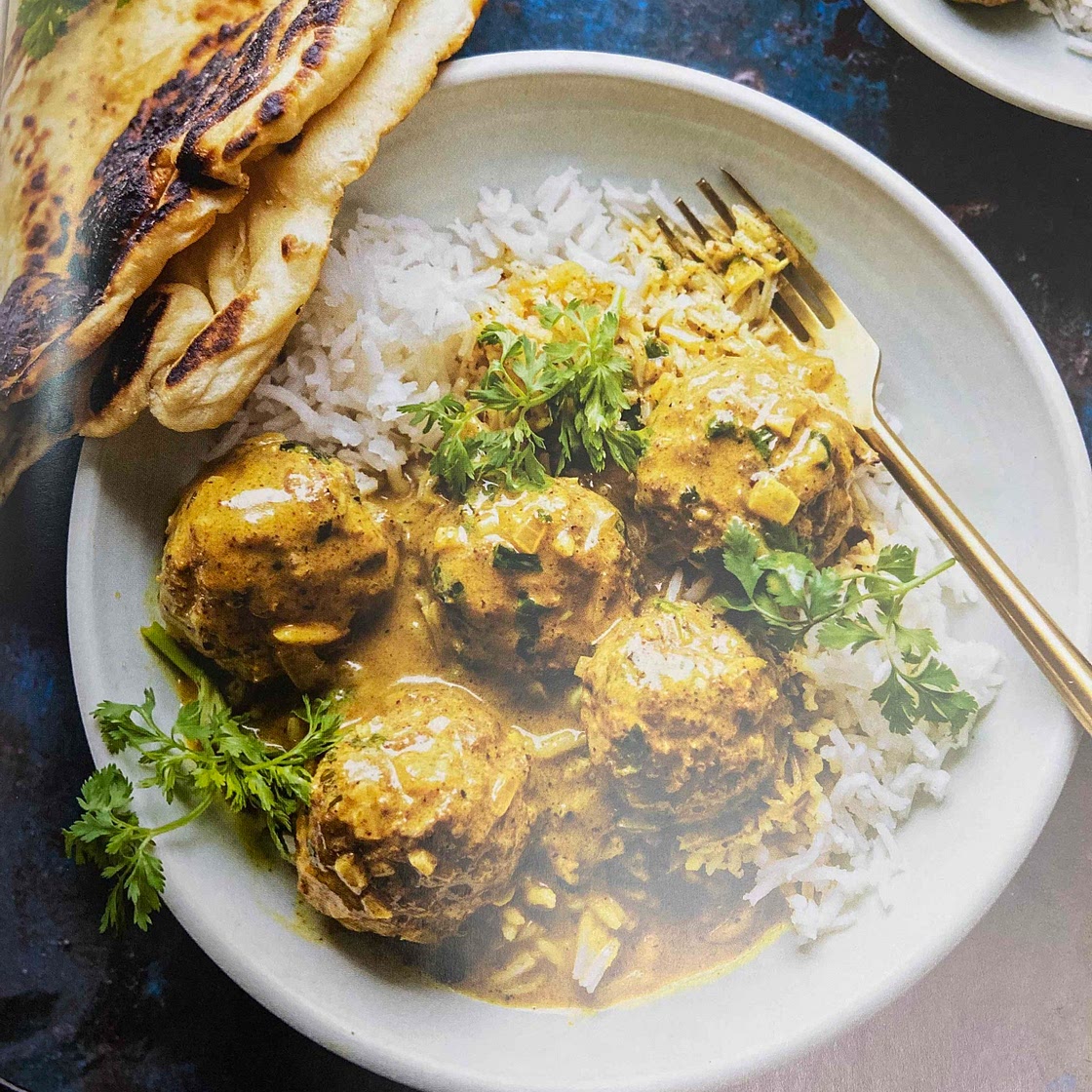 Baked Coconut Curry Meatballs