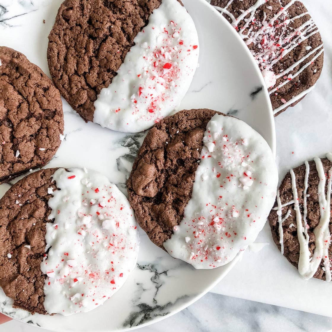 Vegan Chocolate Peppermint Cookies