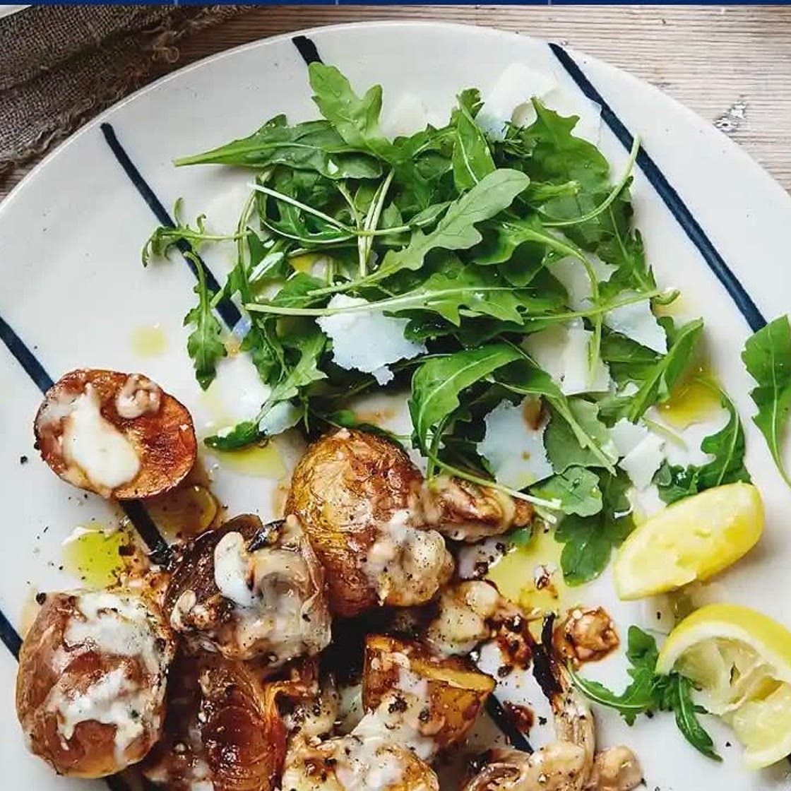 Thomasina Miers' taleggio roast potatoes