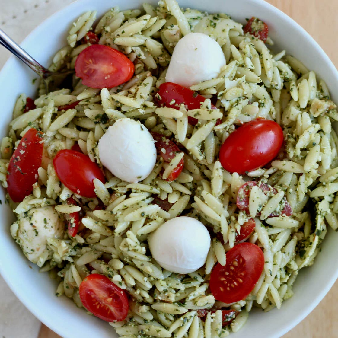 Orzo Pesto Salad