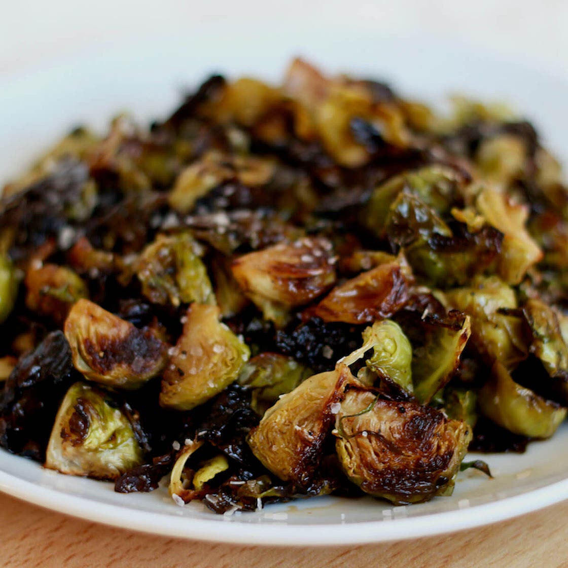 Maple Balsamic Brussels Sprouts