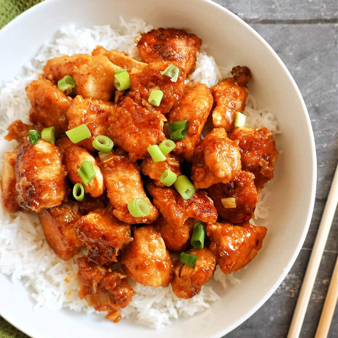 Lightened Up Orange Chicken