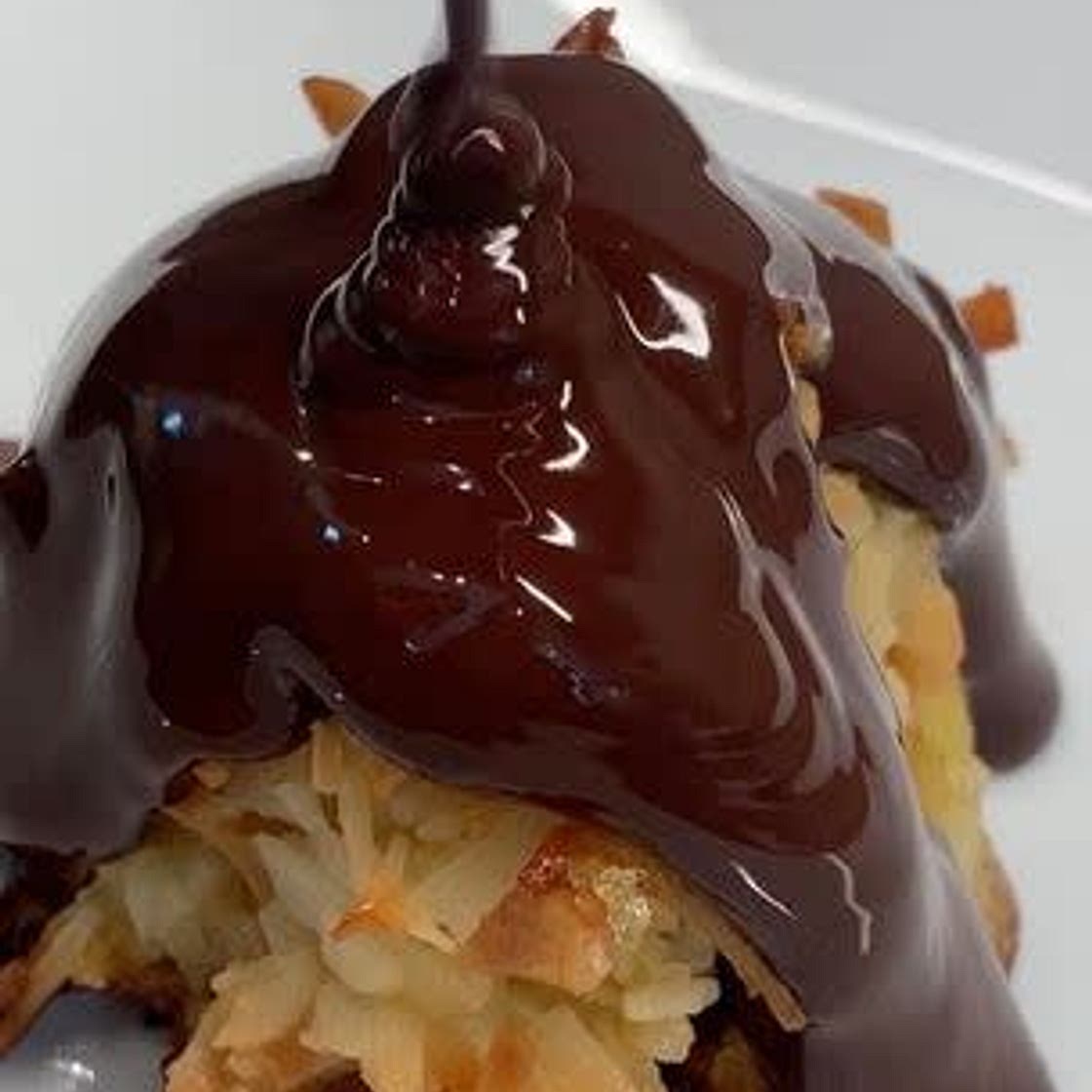 Coconut Macaroons Dipped in Dark Chocolate