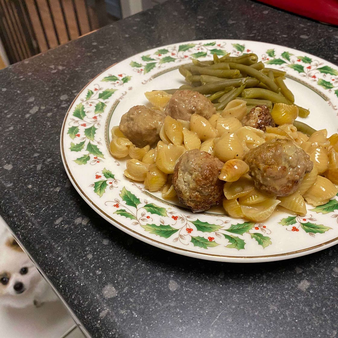 Swedish Meatball Pasta Bake