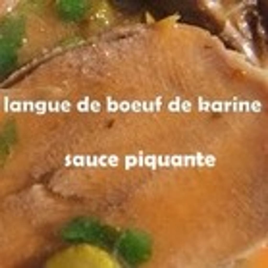 Langue de boeuf sauce piquante