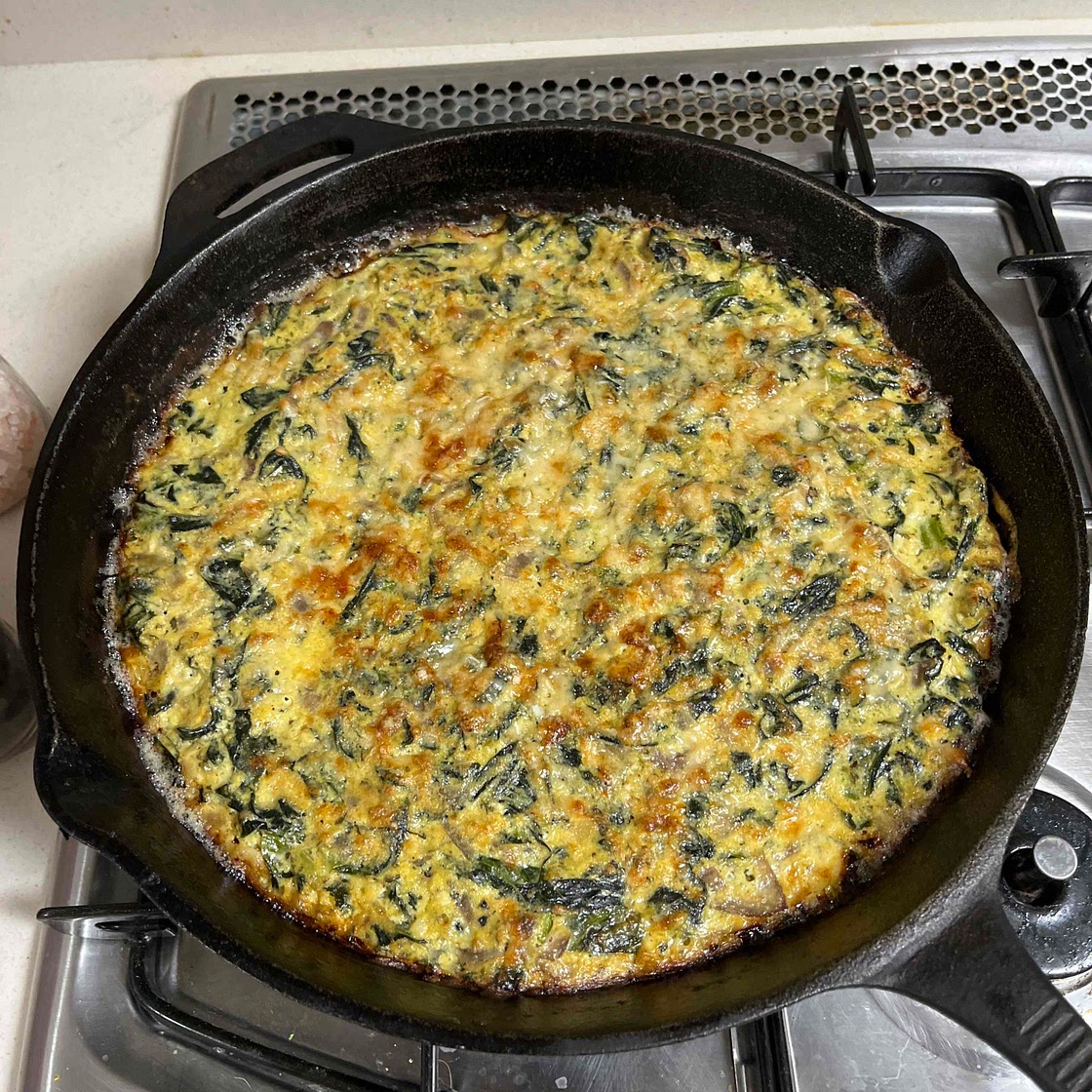 Chard and Onion Omelet Trouchia