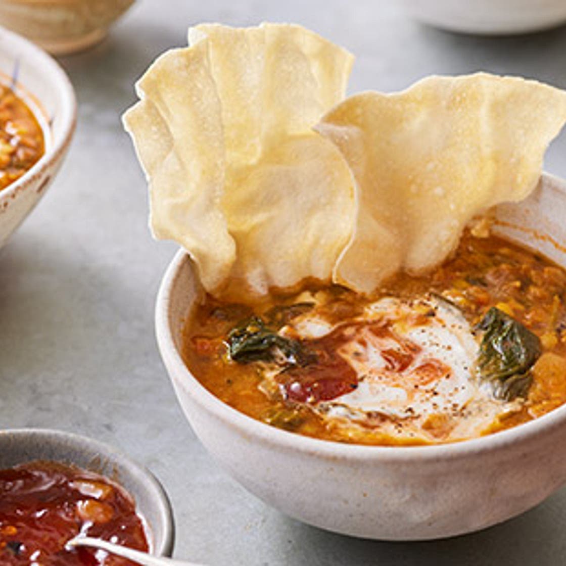 Jamie's spicy storecupboard soup