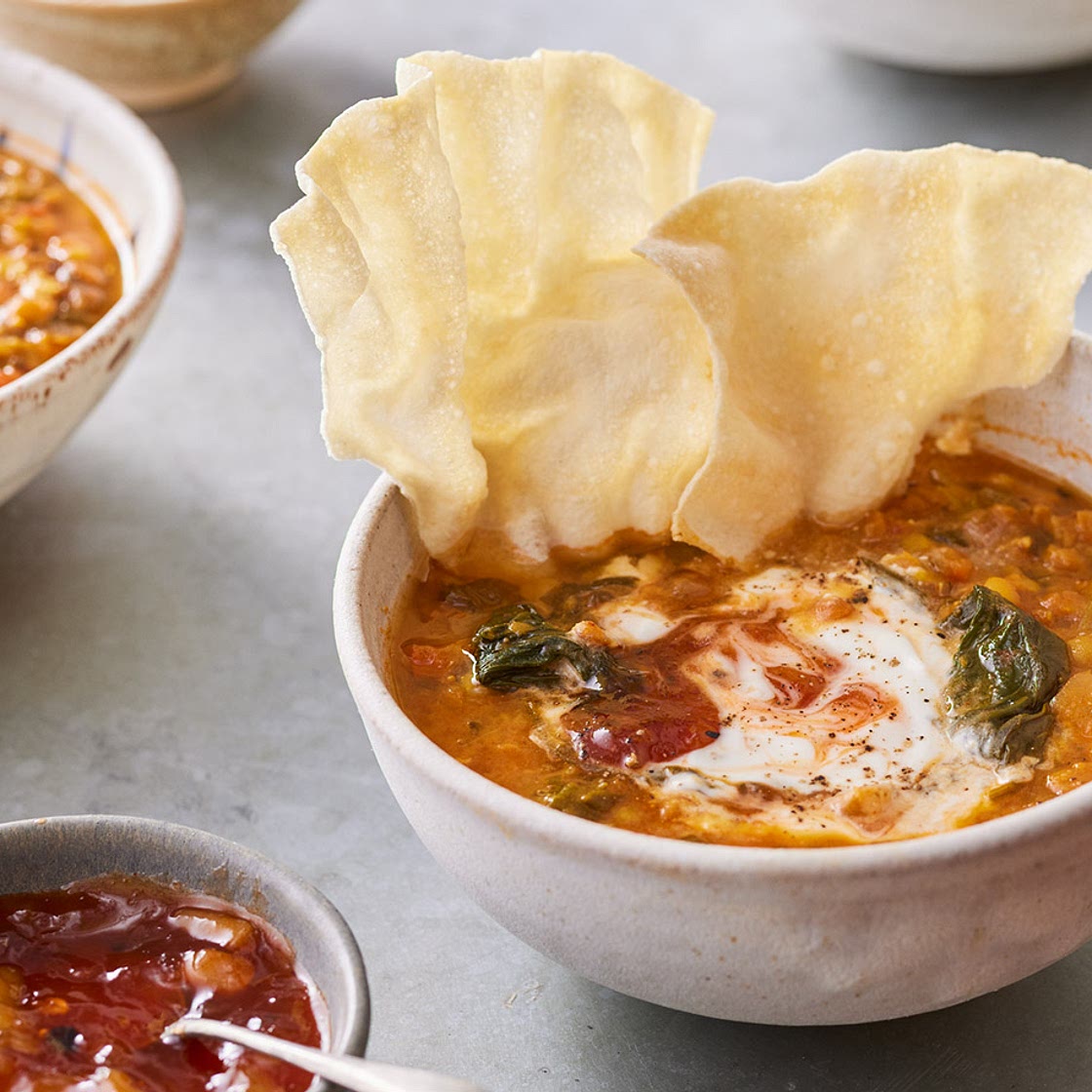 Jamie's spicy storecupboard soup
