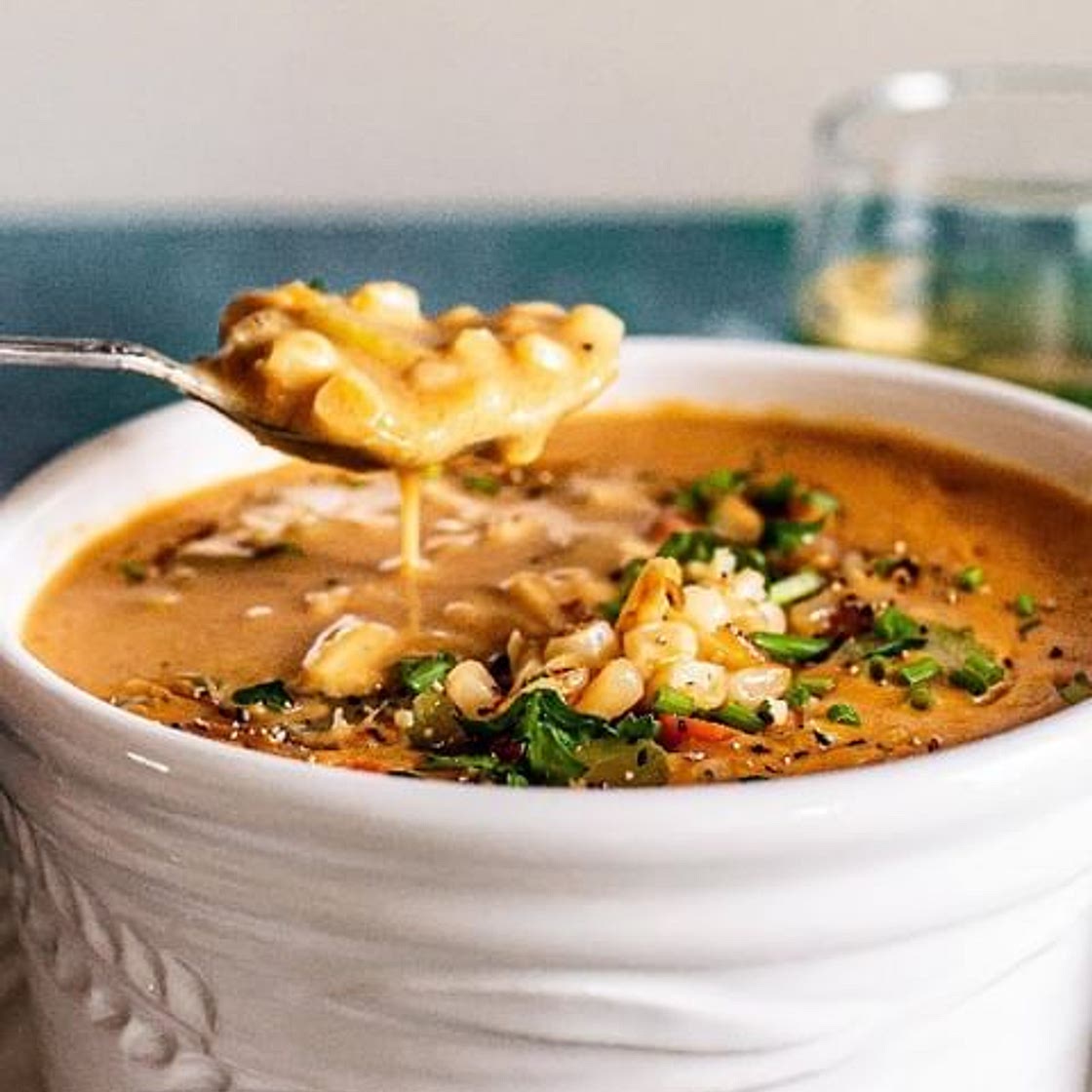 🍲 ONE-POT SMOKED PAPRIKA CORN CHOWDER ♨️