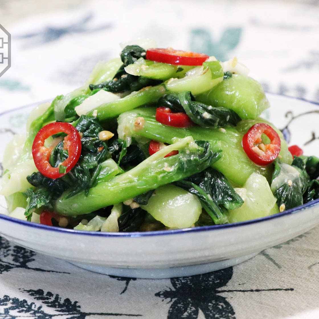 Soybean Paste Seasoned Bok Choy MuChim  (청경채 된장무침, CheongGyeongChae DoenJangMuChim) | Aeri's Kitchen