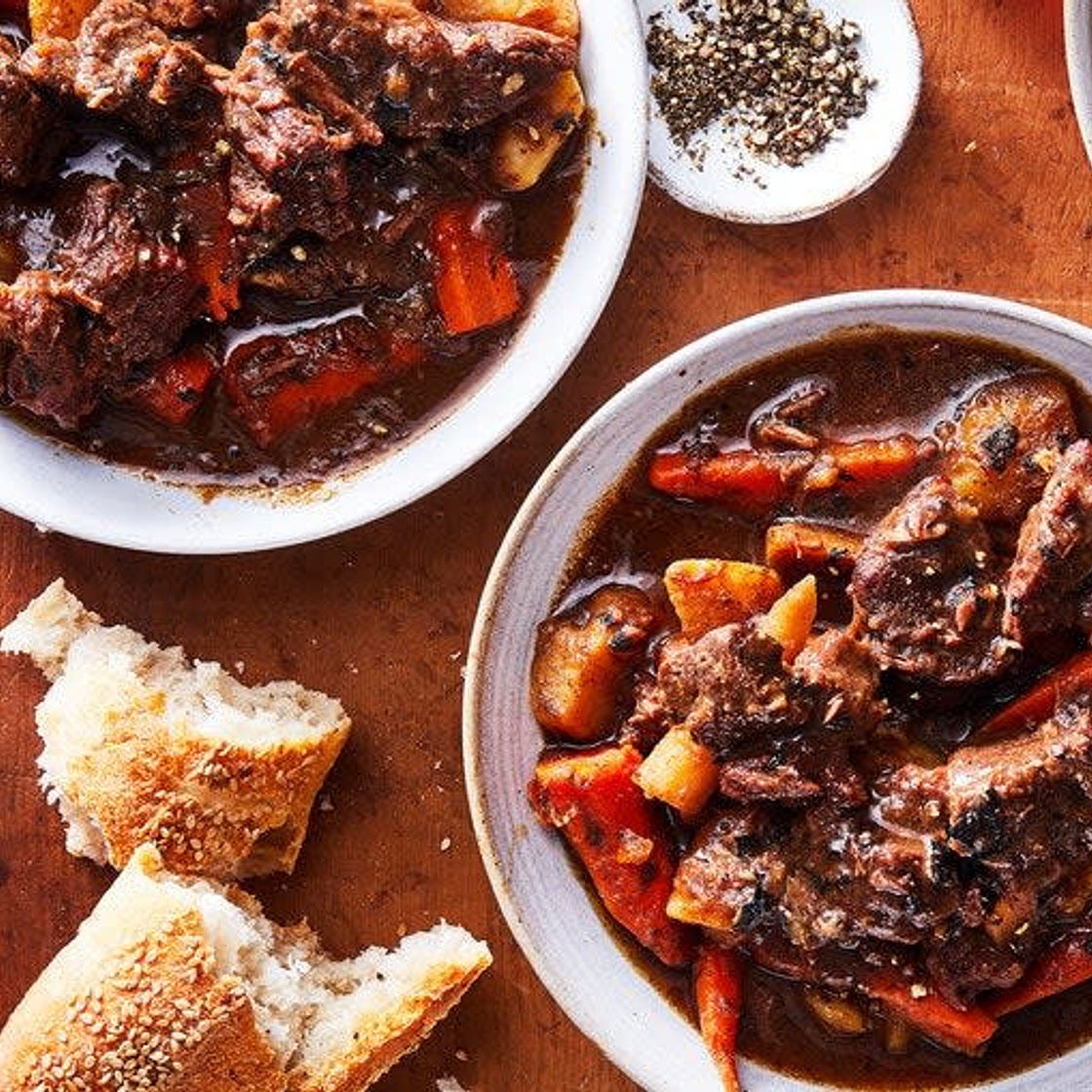 Slow Cooker Beef Stew With Maple and Stout