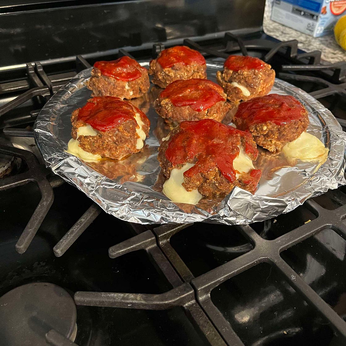 Mozzarella Stuffed Meatloaf