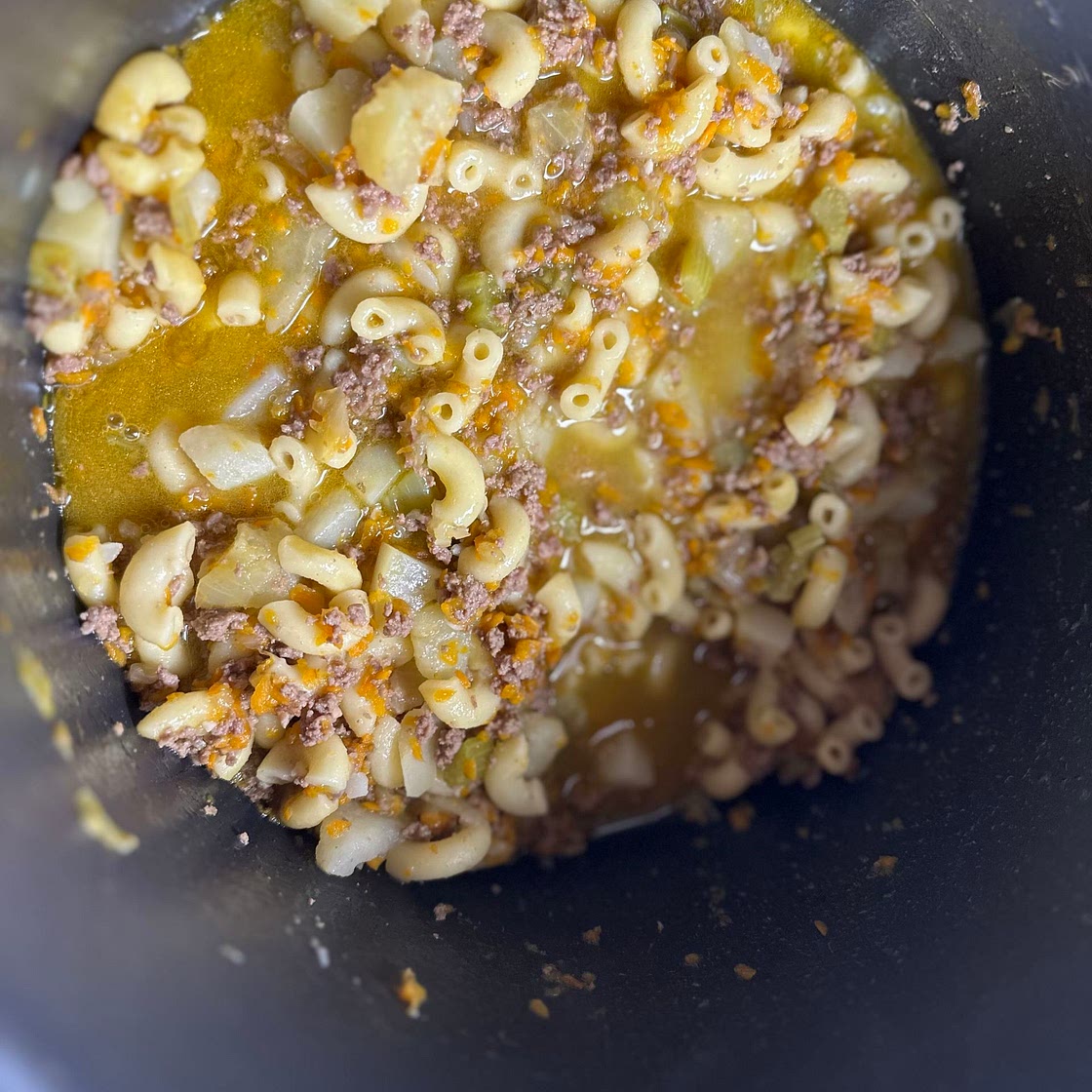 Instant pot ground beef soup 