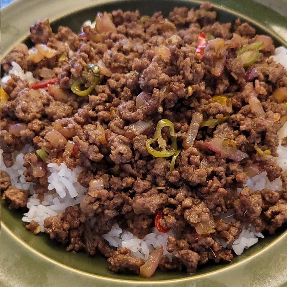 Ground Beef Rice Bowl
