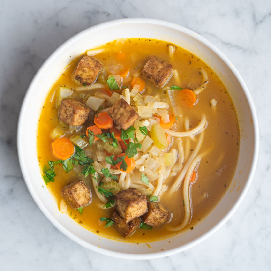 Vegan Chicken Noodle Soup