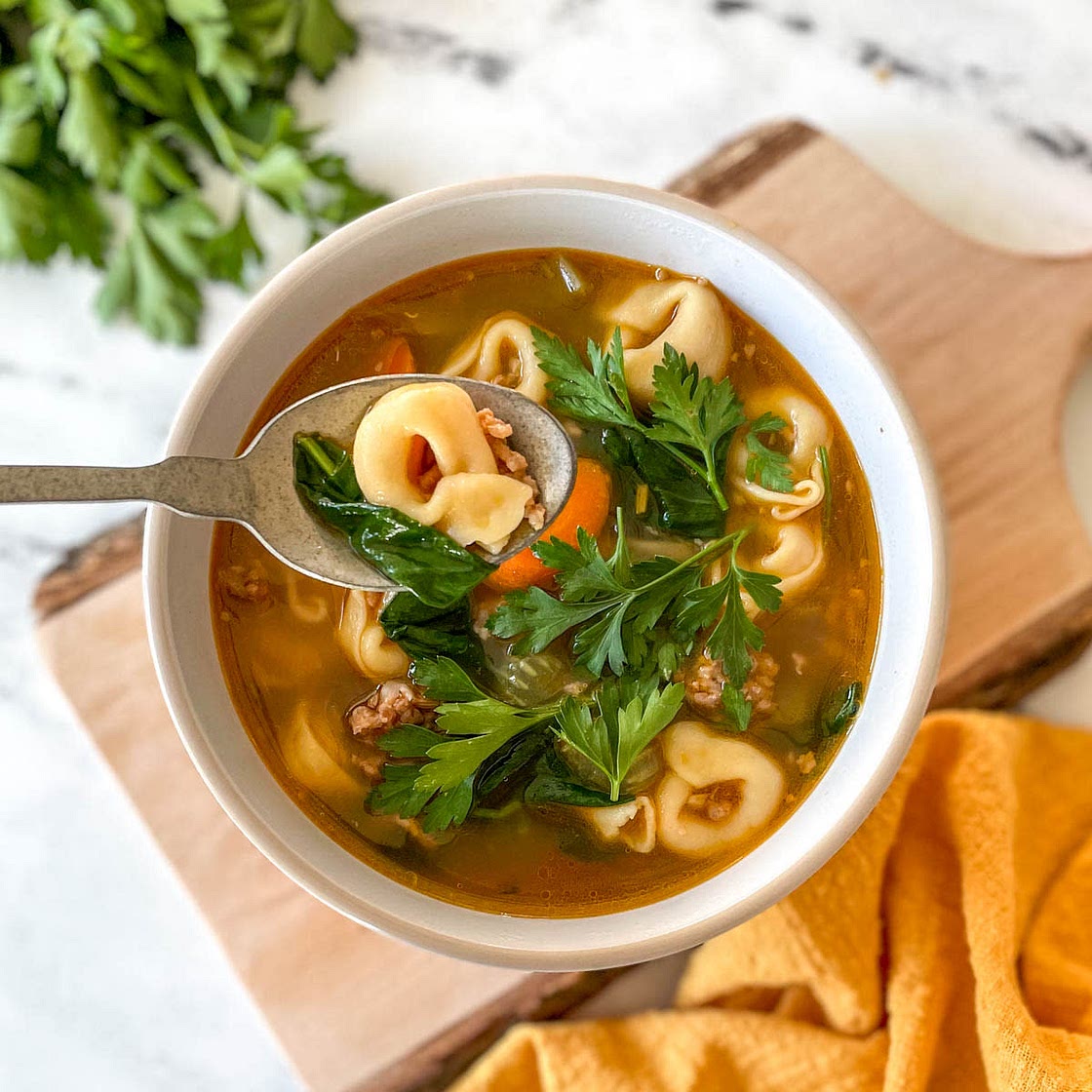 Instant Pot Tortellini Soup